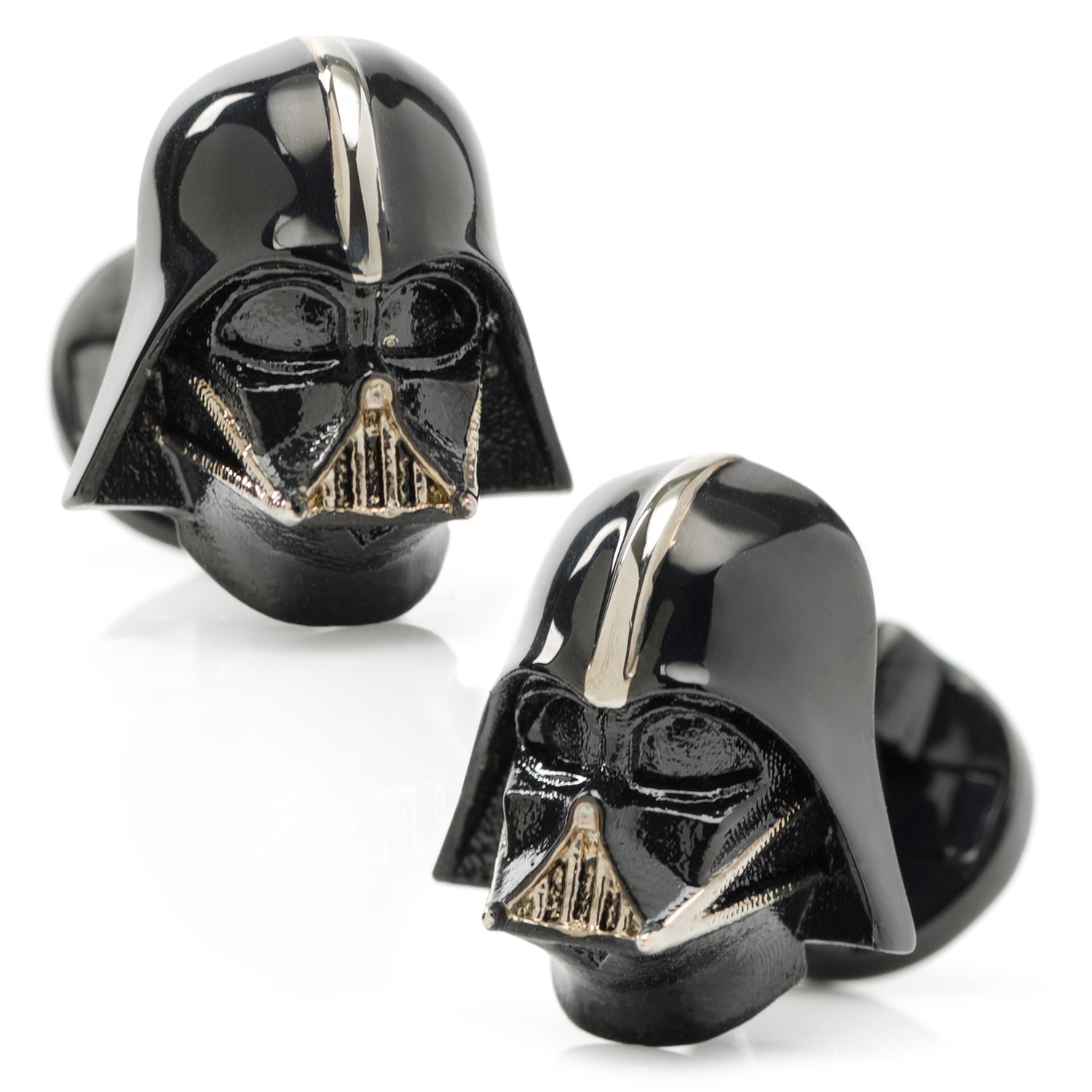  Cufflinks 3D Darth Vader Satin Black Cufflinks - Default Title - Bonton