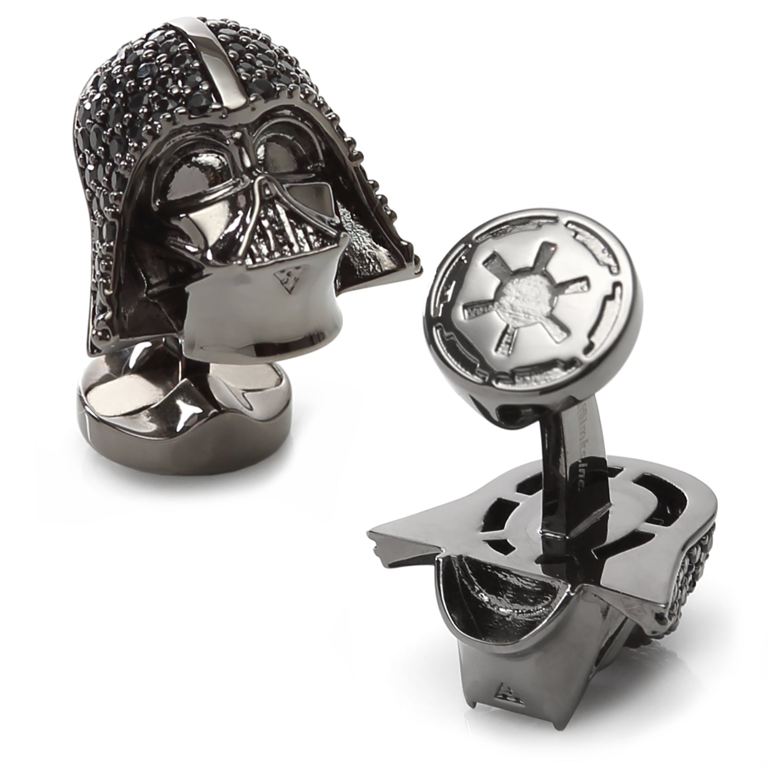  Cufflinks Darth Vader Crystal Helmet Cufflinks - Default Title - Bonton