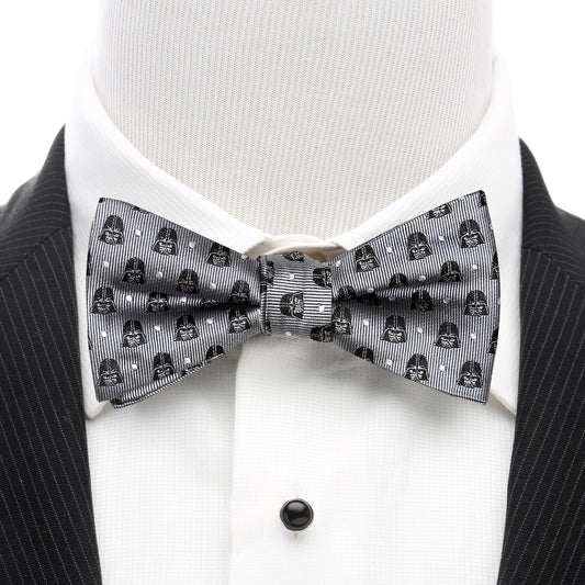 Darth Vader Gray Dot Men's Bow Tie