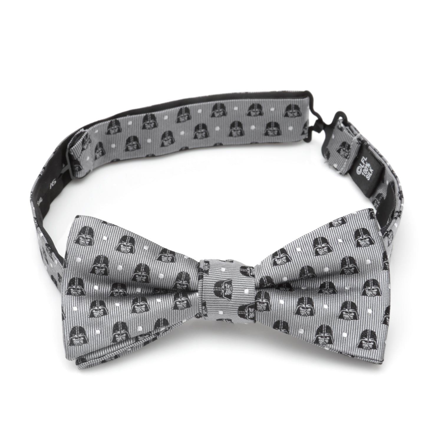  Cufflinks Darth Vader Gray Dot Men's Bow Tie - Default Title - Bonton