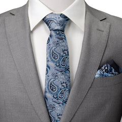 Vader Blue Tonal Paisley Men's Tie