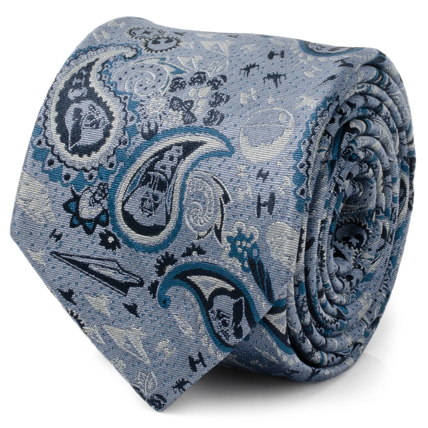  Cufflinks Vader Blue Tonal Paisley Men's Tie - Default Title - Bonton