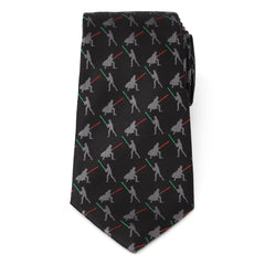 Vader v. Luke Battle Lightsaber Black Mens Tie