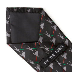 Vader v. Luke Battle Lightsaber Black Mens Tie