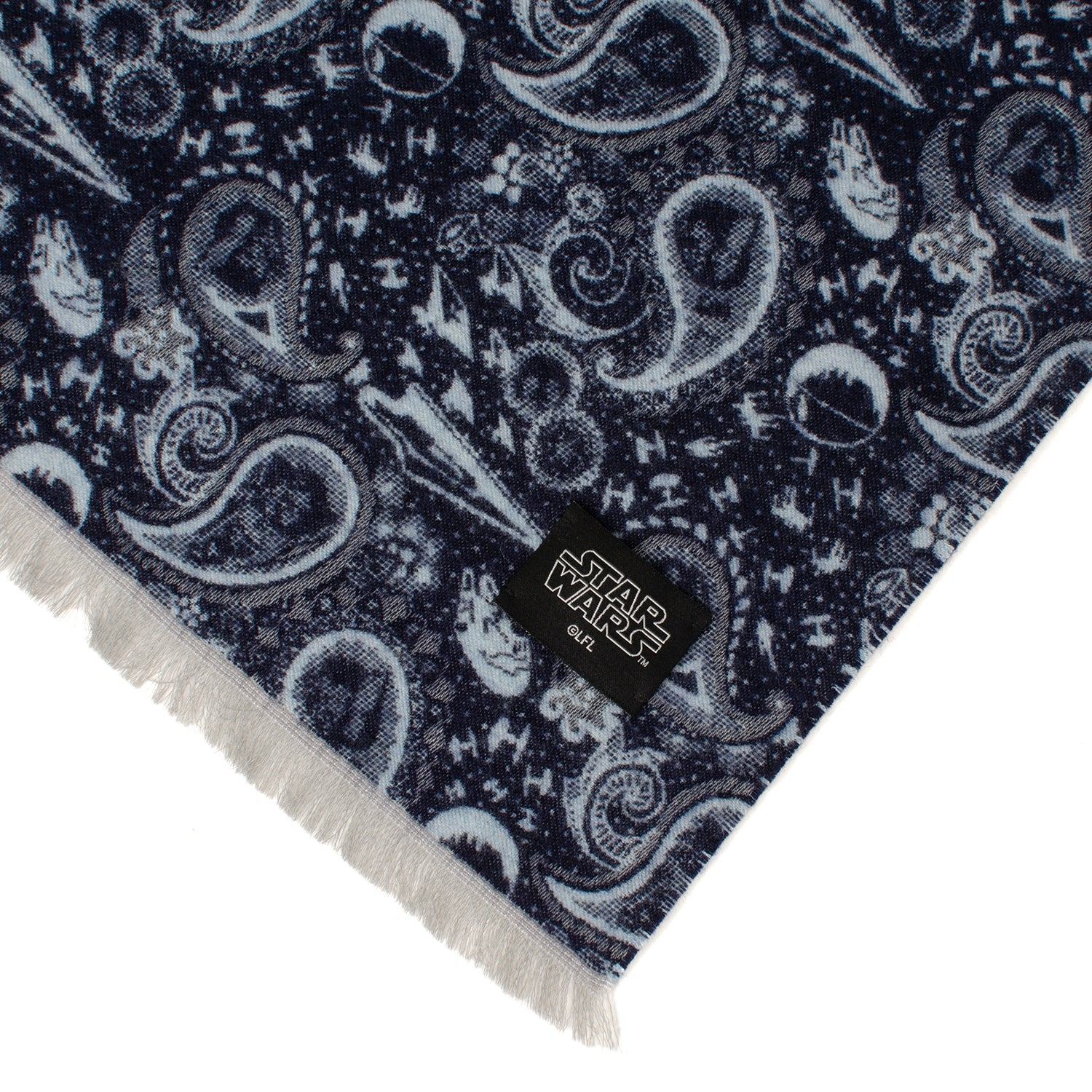  Cufflinks Vader Paisley Blue and Gray Scarf - Default Title - Bonton