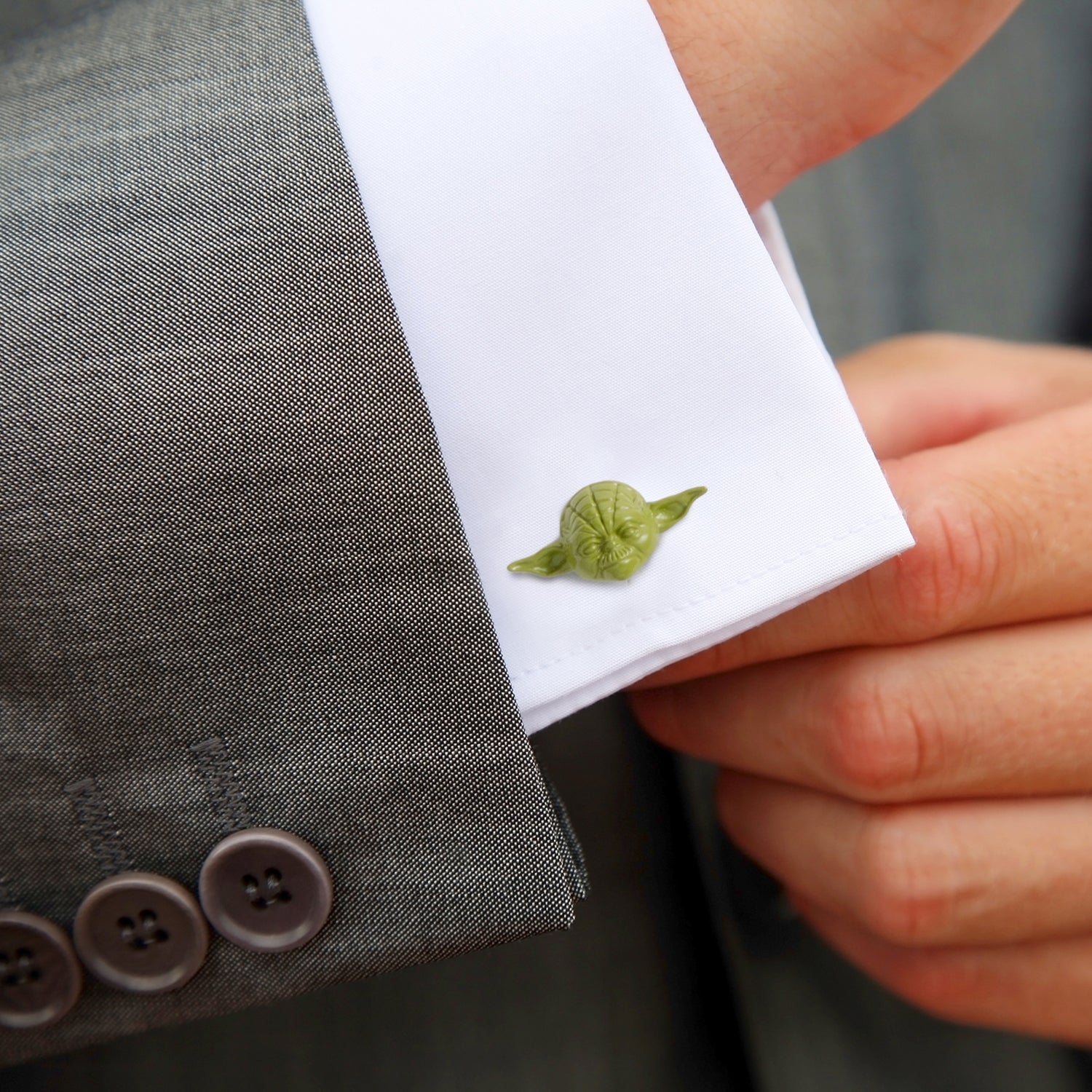  Cufflinks 3D Yoda Cufflinks - Default Title - Bonton