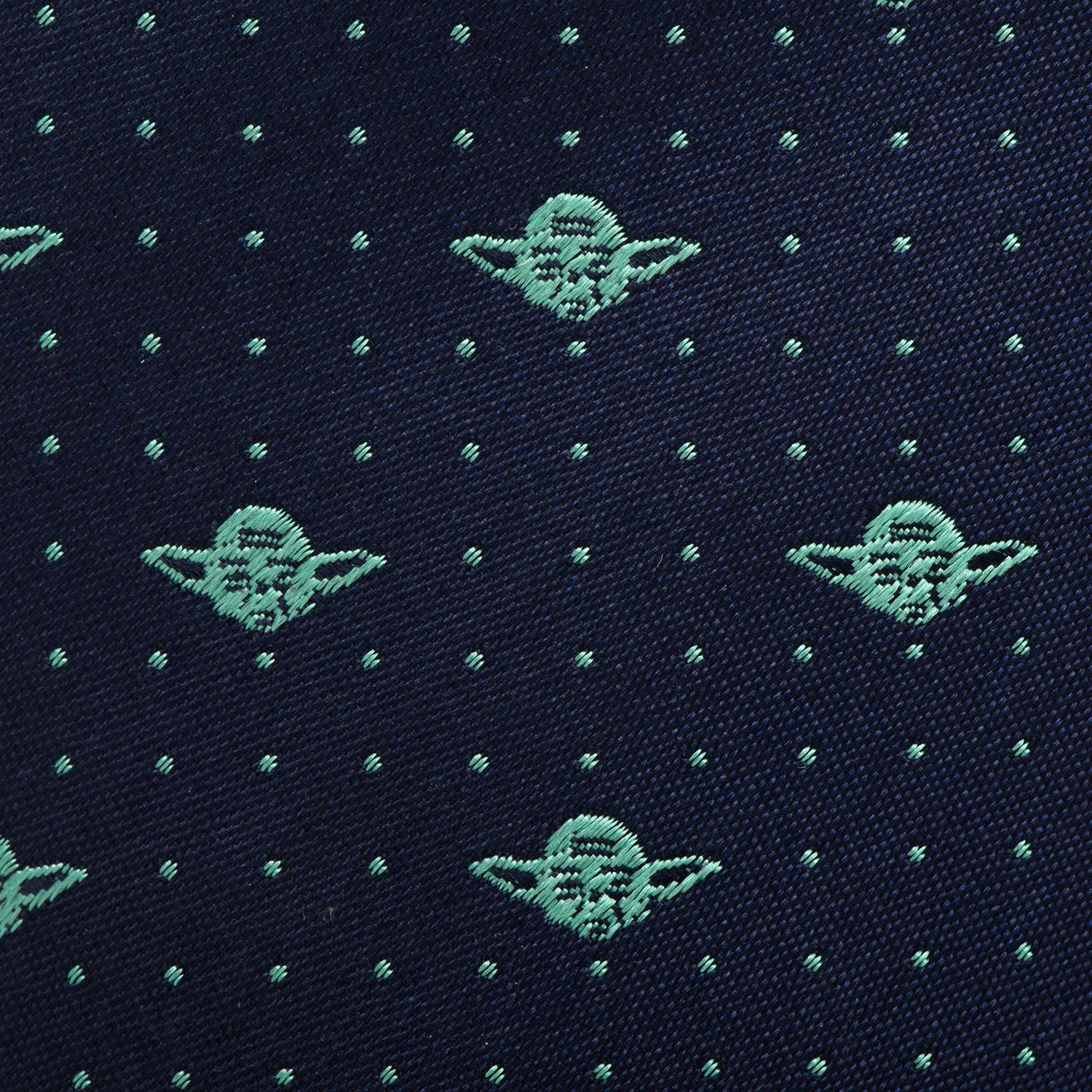  Cufflinks Yoda Dot Navy Tie - Default Title - Bonton