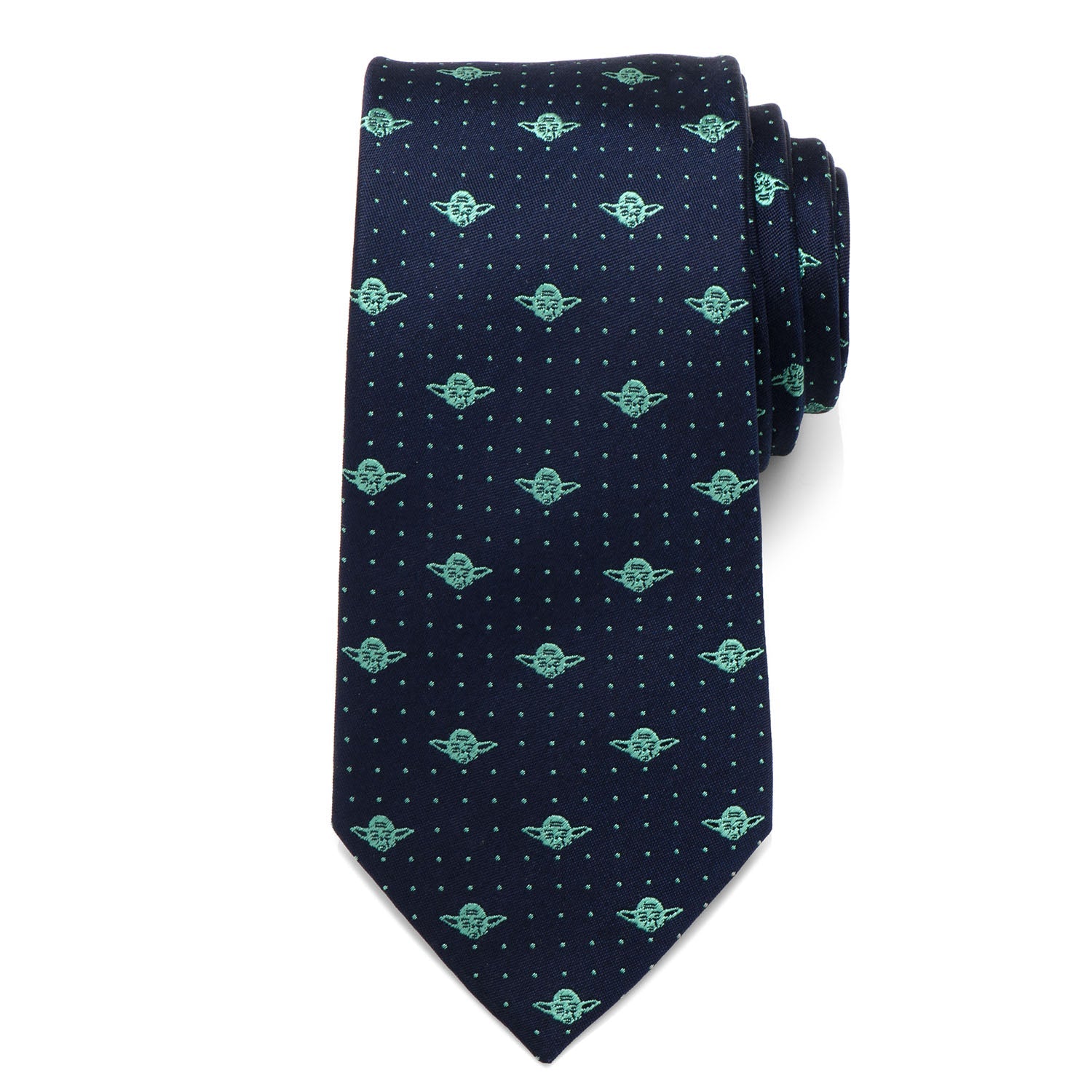  Cufflinks Yoda Dot Navy Tie - Default Title - Bonton