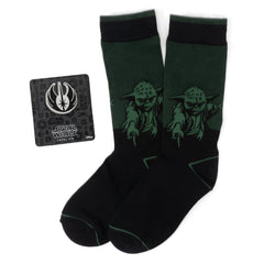 Yoda Sock and Jedi Lapel Pin Gift Set