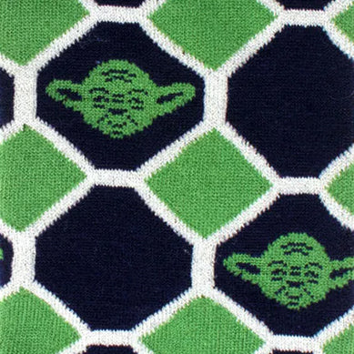  Cufflinks Yoda Navy Checker Gift Set - Default Title - Bonton