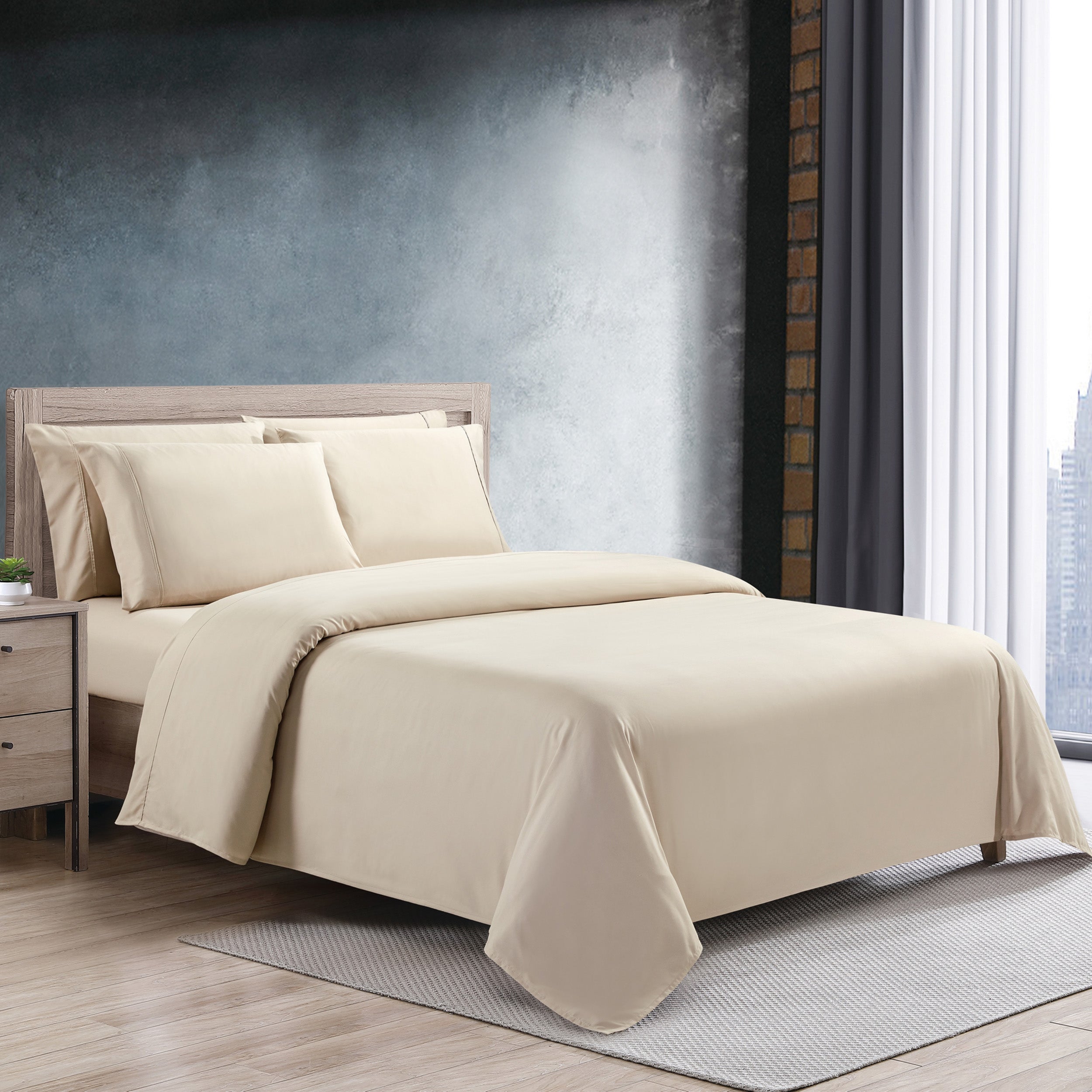 Kathy Ireland Home Kathy Ireland Cool Max 6 Piece Ultra Soft Sheet Set - Twin - Bonton