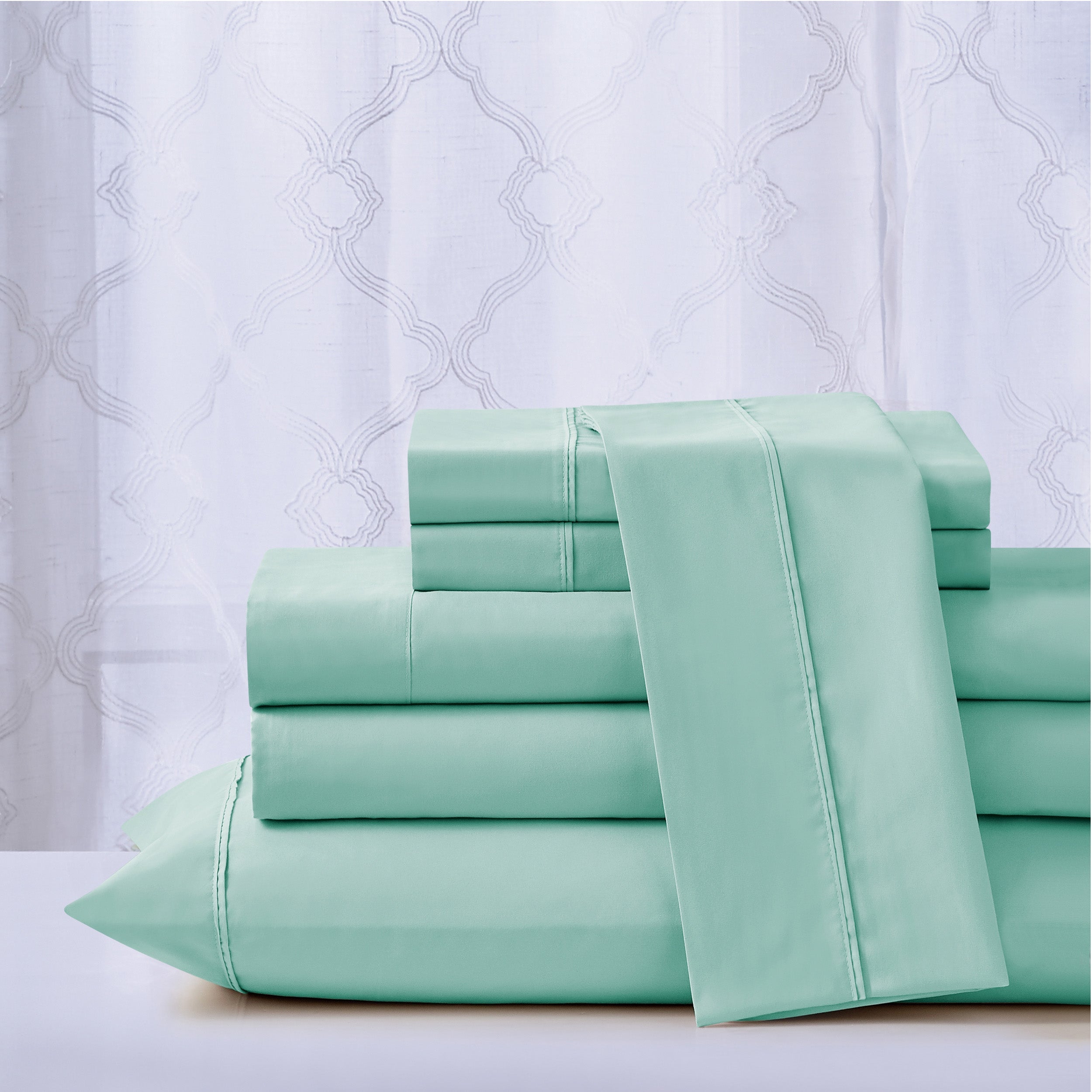  Kathy Ireland Home Kathy Ireland Cool Max 6 Piece Ultra Soft Sheet Set - Twin - Bonton