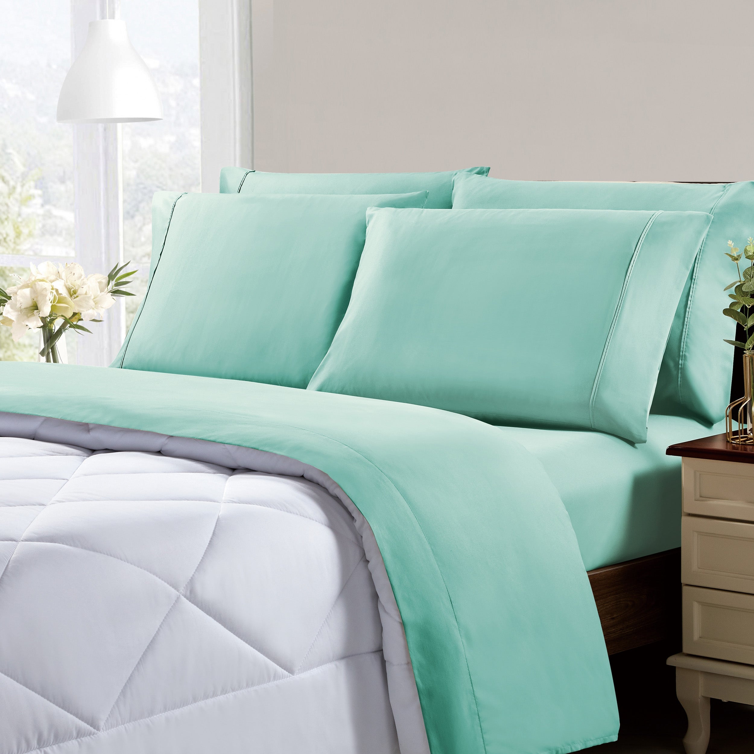  Kathy Ireland Home Kathy Ireland Cool Max 6 Piece Ultra Soft Sheet Set - Twin - Bonton