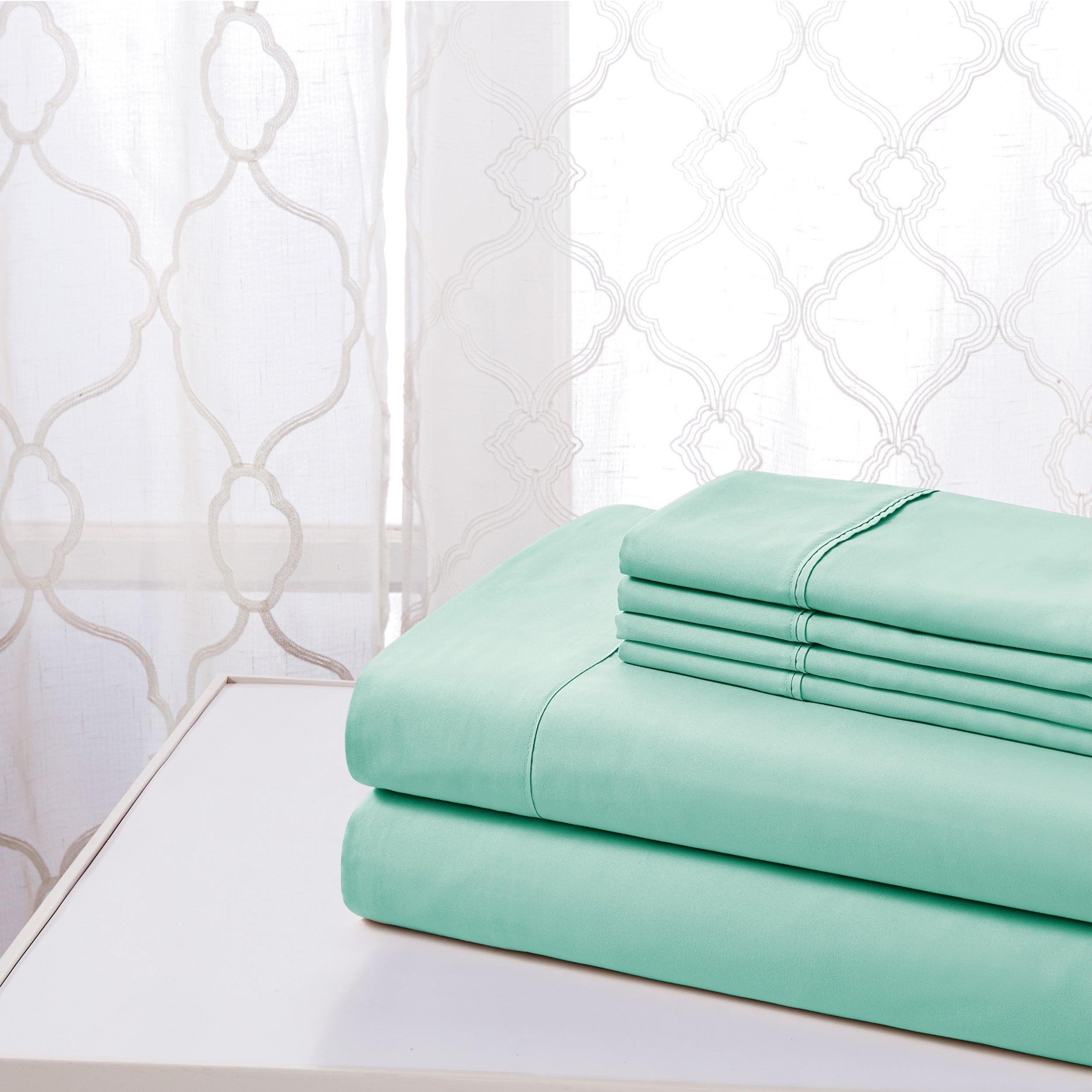  Kathy Ireland Home Kathy Ireland Cool Max 6 Piece Ultra Soft Sheet Set - Twin - Bonton