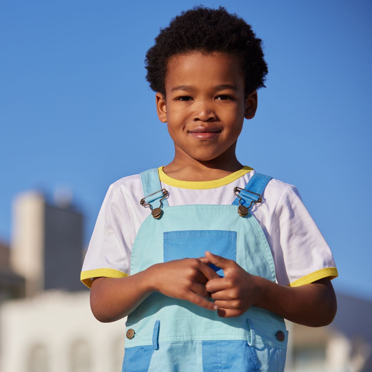  Dotty Dungarees Short Sleeve Cotton Ringer Jack Tee - Lilac - Bonton