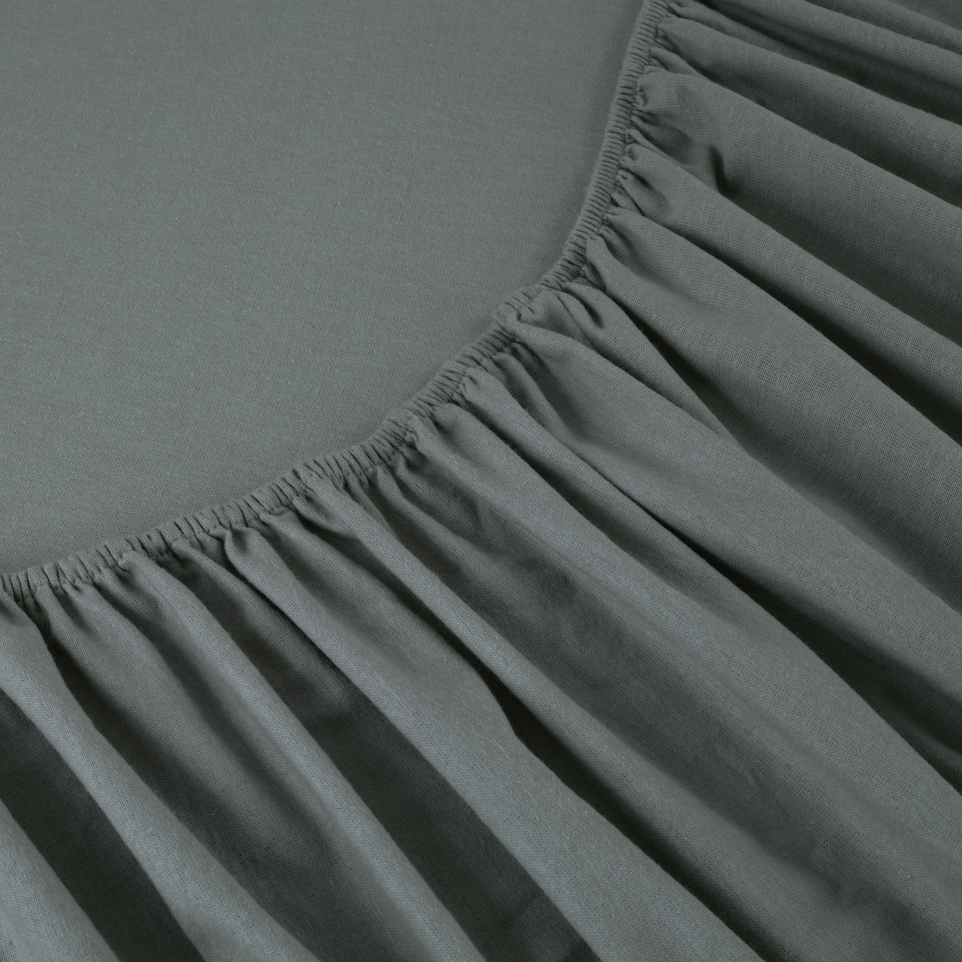  Kathy Ireland Home Kathy Ireland 100% Turkish Cotton Solid Flannel Sheet Set - Twin - Bonton
