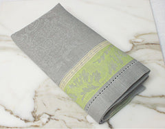 Arboretum Linen Napkins Set of 6 Grey & Chartreuse