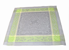 Arboretum Linen Napkins Set of 6 Grey & Chartreuse