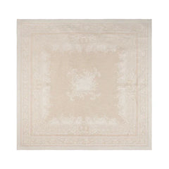 Arboretum  Linen Tablecloth Ivory & Taupe