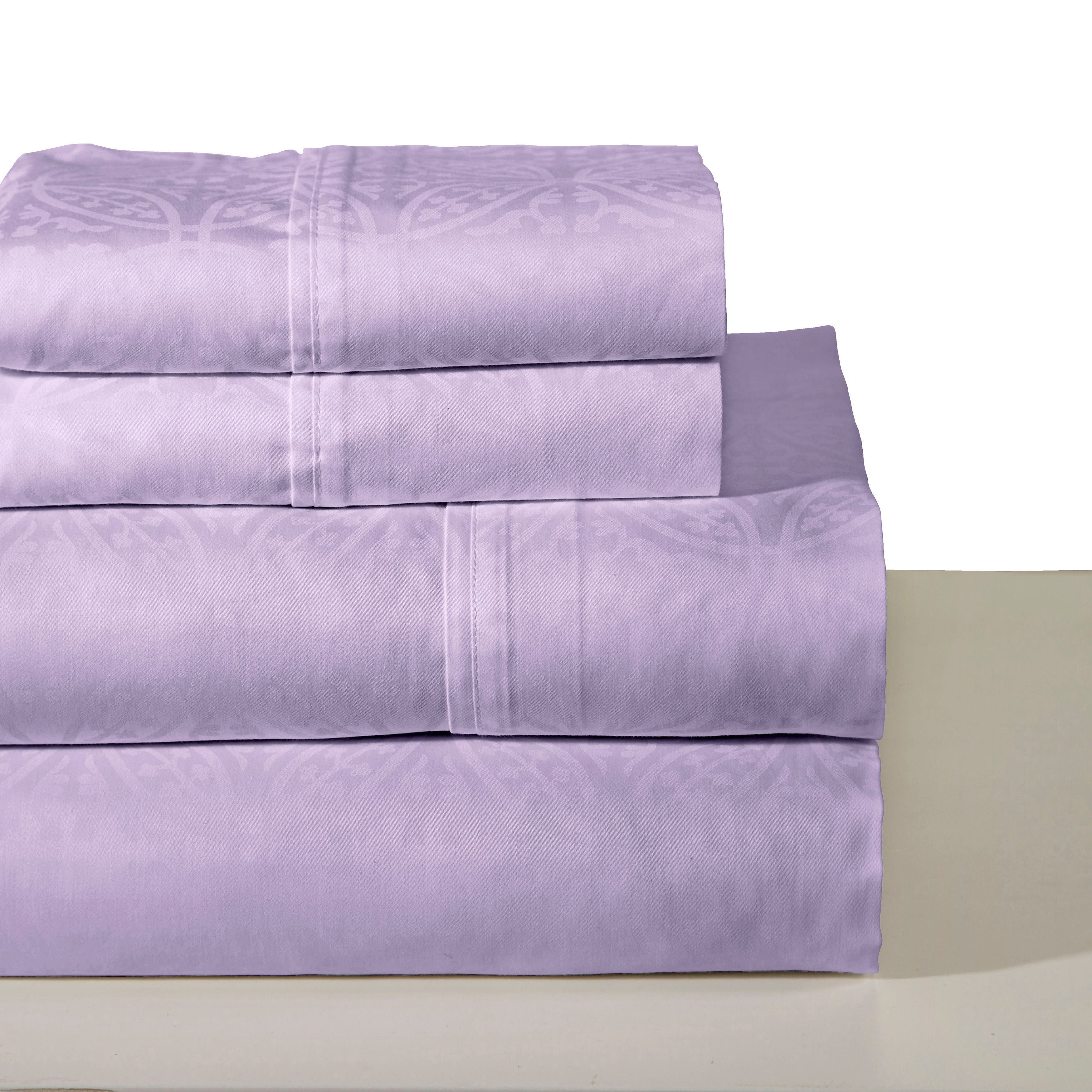  Pointehaven Cotton Tone on Tone Pillowcases 300 Thread Count - Sage - Bonton