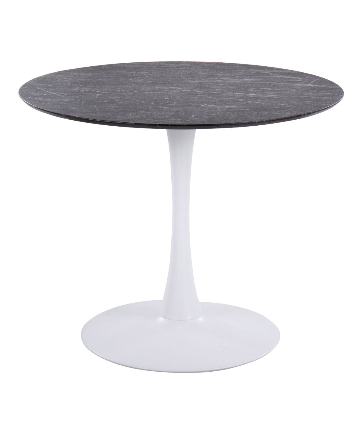  LumiSource Pebble Mod Table White & Black Marble - White & Black Marble - Bonton