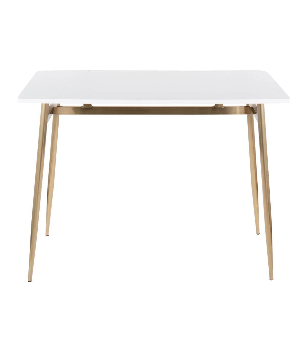  LumiSource Marcel Counter Table Gold & White - Gold & White - Bonton