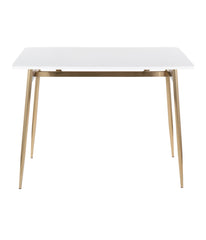 Marcel Counter Table Gold & White