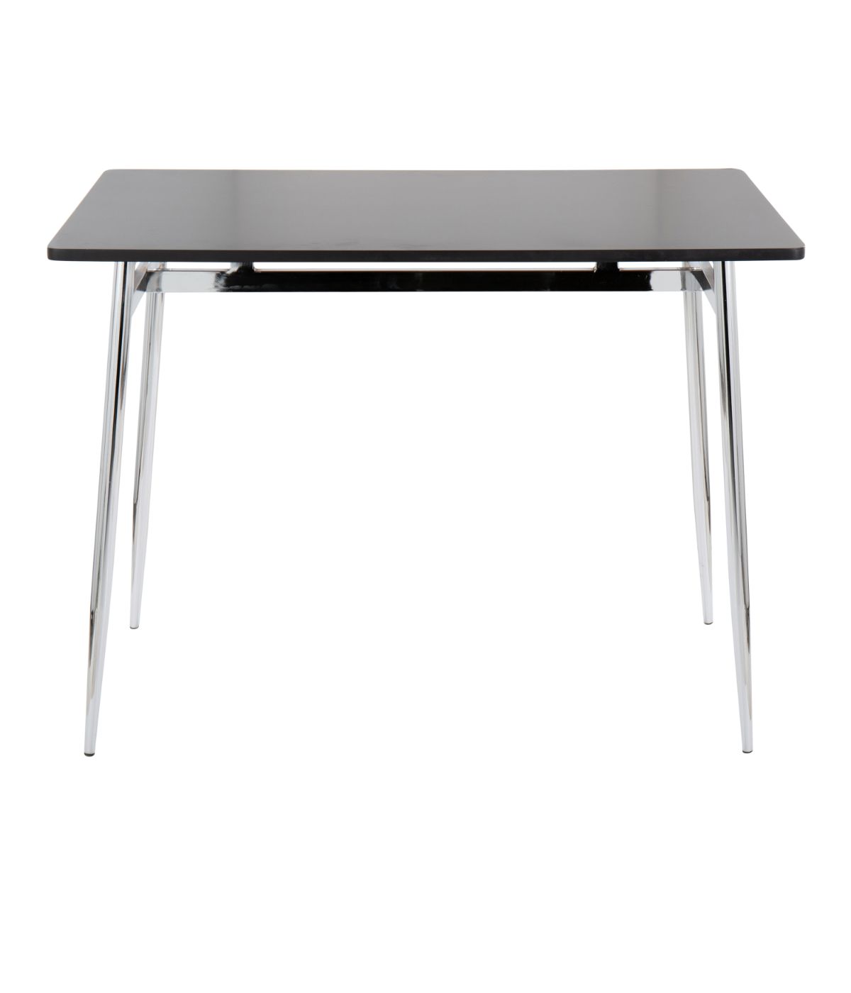  LumiSource Marcel Counter Table Chrome & Black - Chrome & Black - Bonton