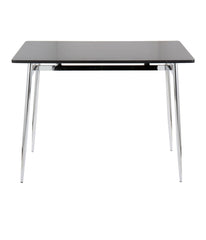 Marcel Counter Table Chrome & Black