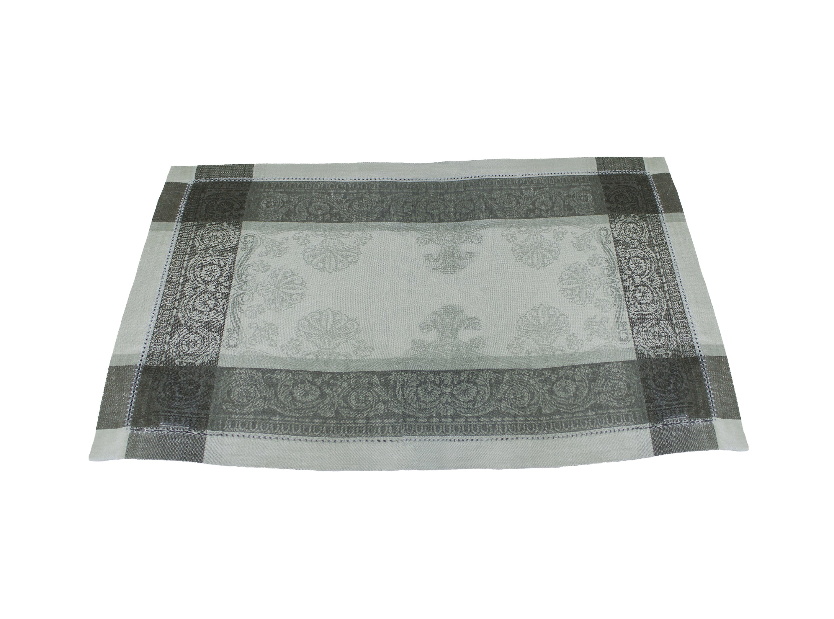  French Home Cleopatra Set of 6 Linen Placemats - Shades of Grey - Default Title - Bonton