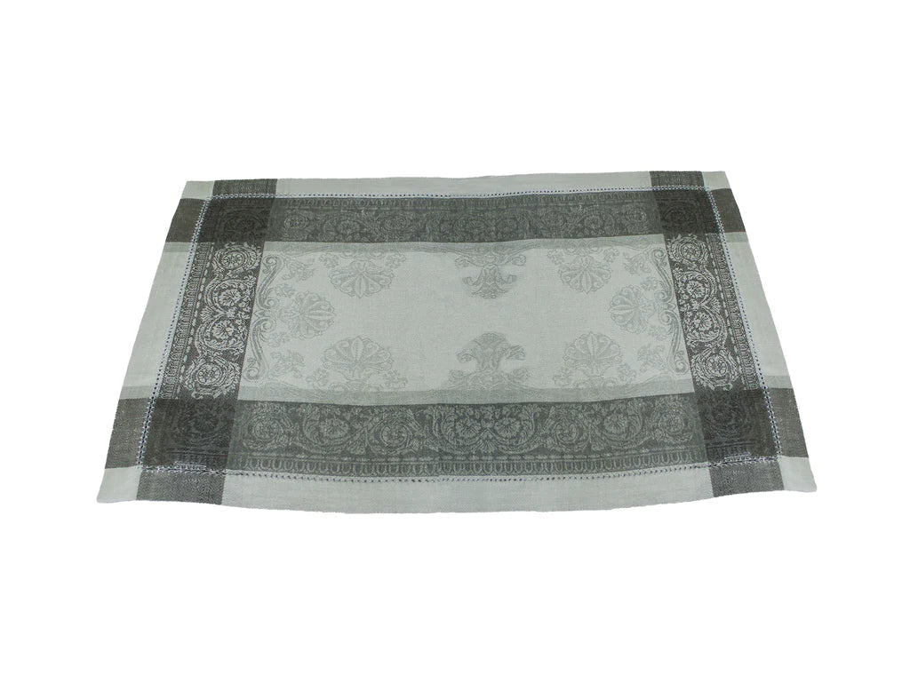  French Home Cleopatra Linen Placemats Set of 6 Grey - Shades of Grey - Bonton