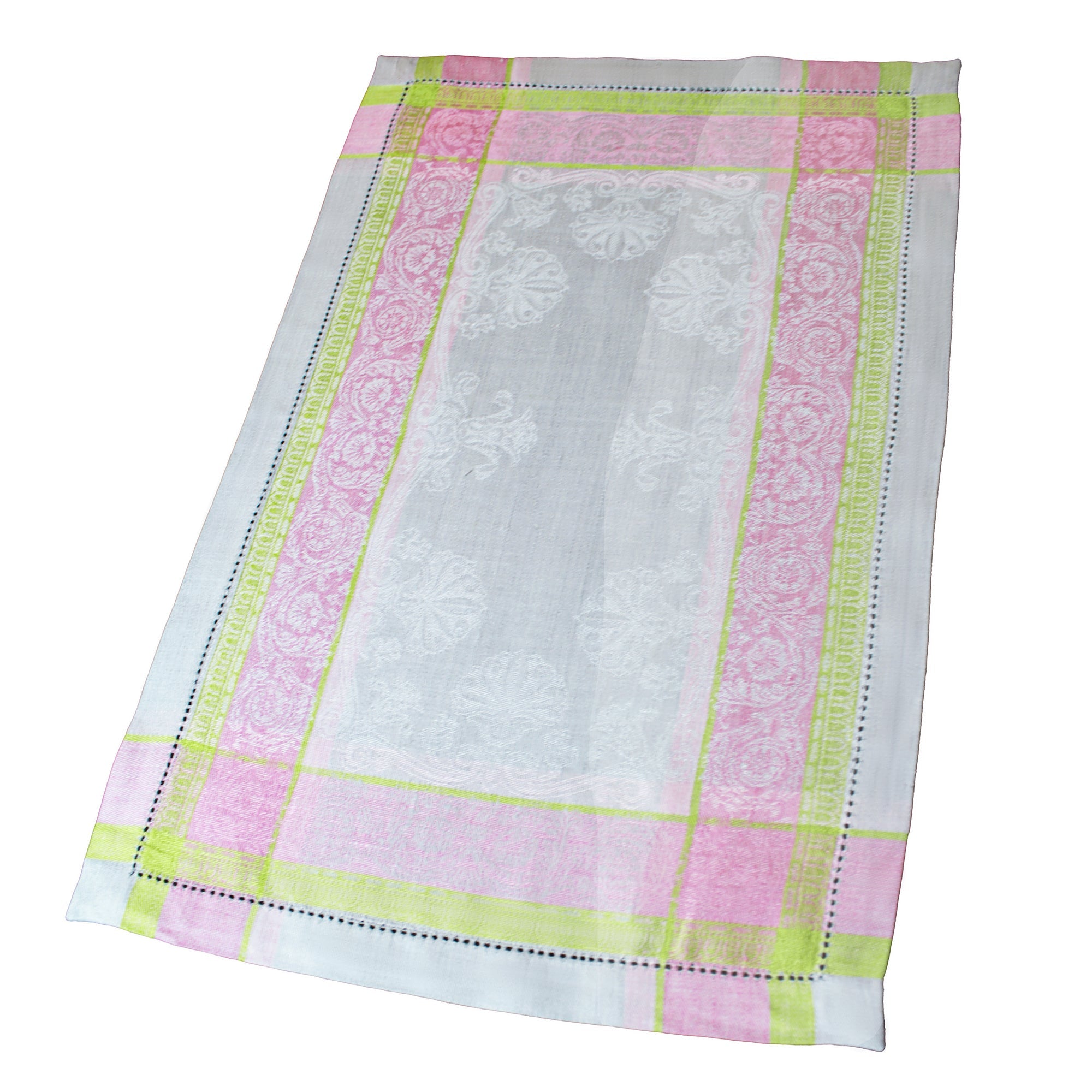  French Home Cleopatra Set of 6 Linen Placemats - Chartreuse, Rose, and Pale Lavender - Default Title - Bonton
