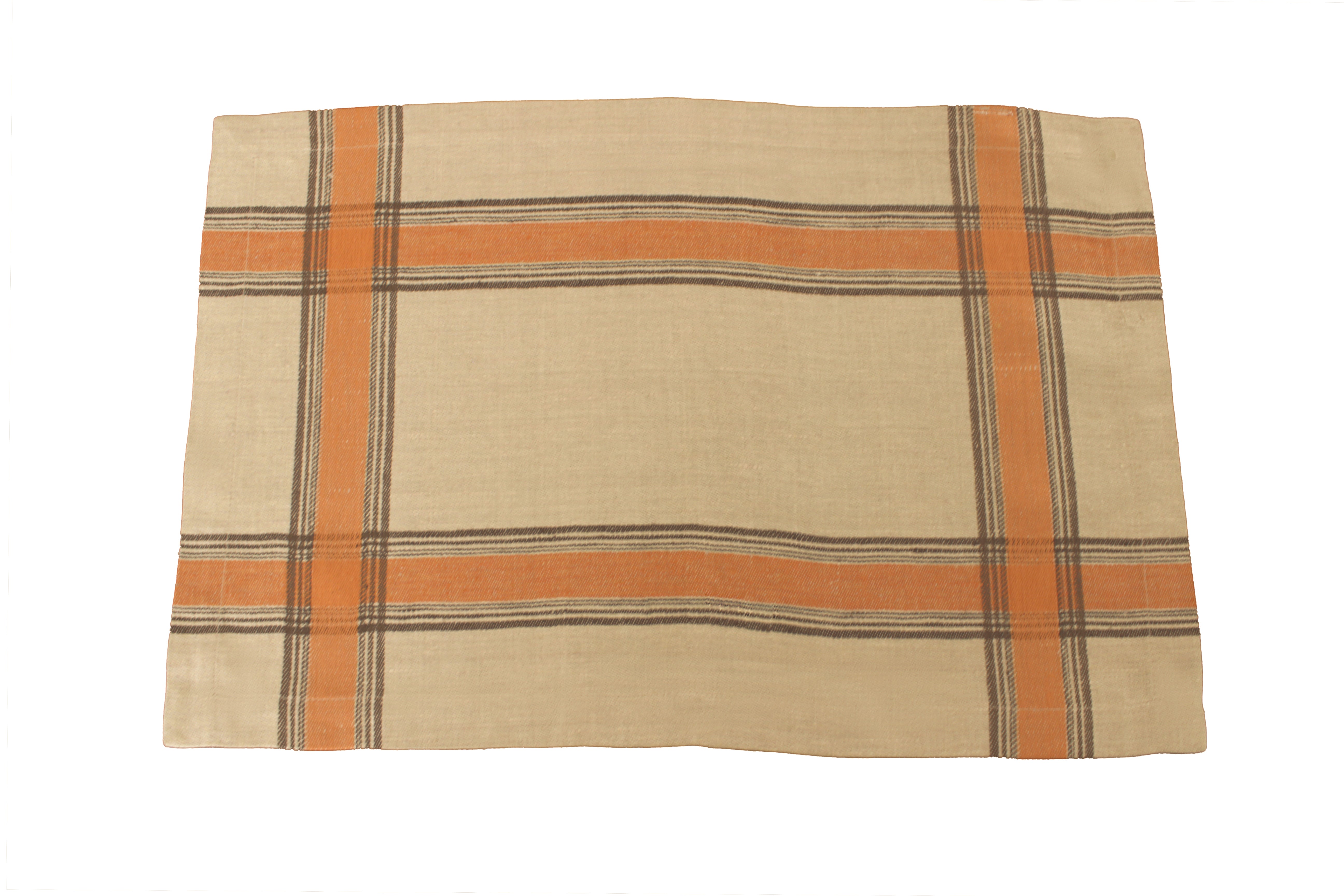  French Home Boulevard Set of 6 Linen Placemats - Tan, Terracotta, Chocolate - Default Title - Bonton