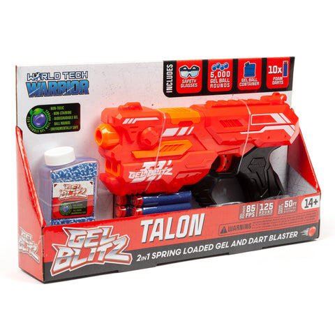 GEL BLITZ TALON 2IN1 SPRING LOADED GEL and DART BLASTER