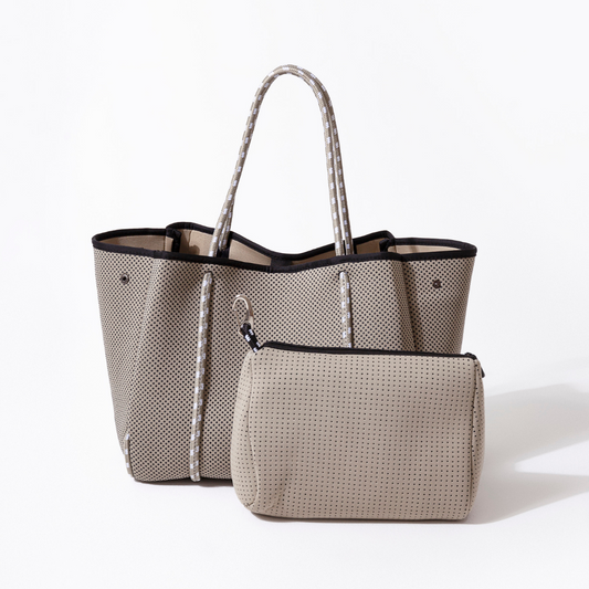 Taupe Set - Everyday Tote And Pouch