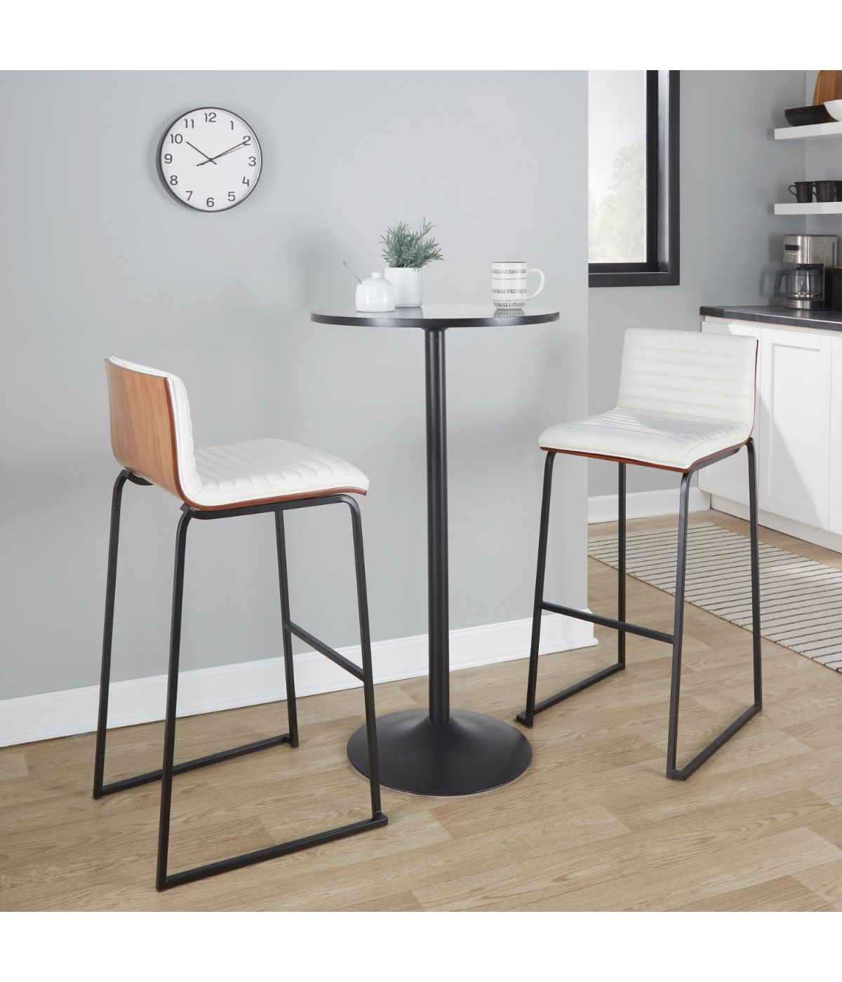  LumiSource Pebble Table Black - Black - Bonton