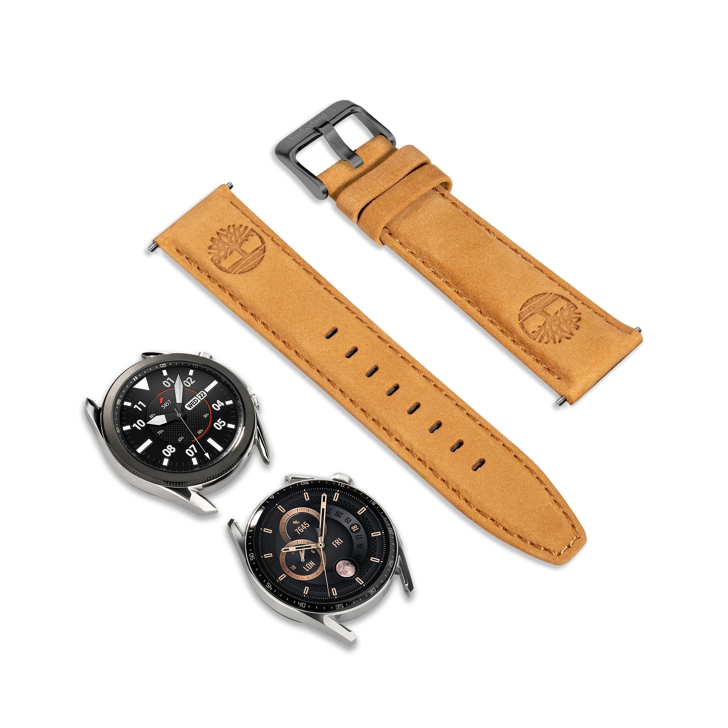  Timberland Lacandon Universal Smart Watch Strap - Mid Brown - Bonton