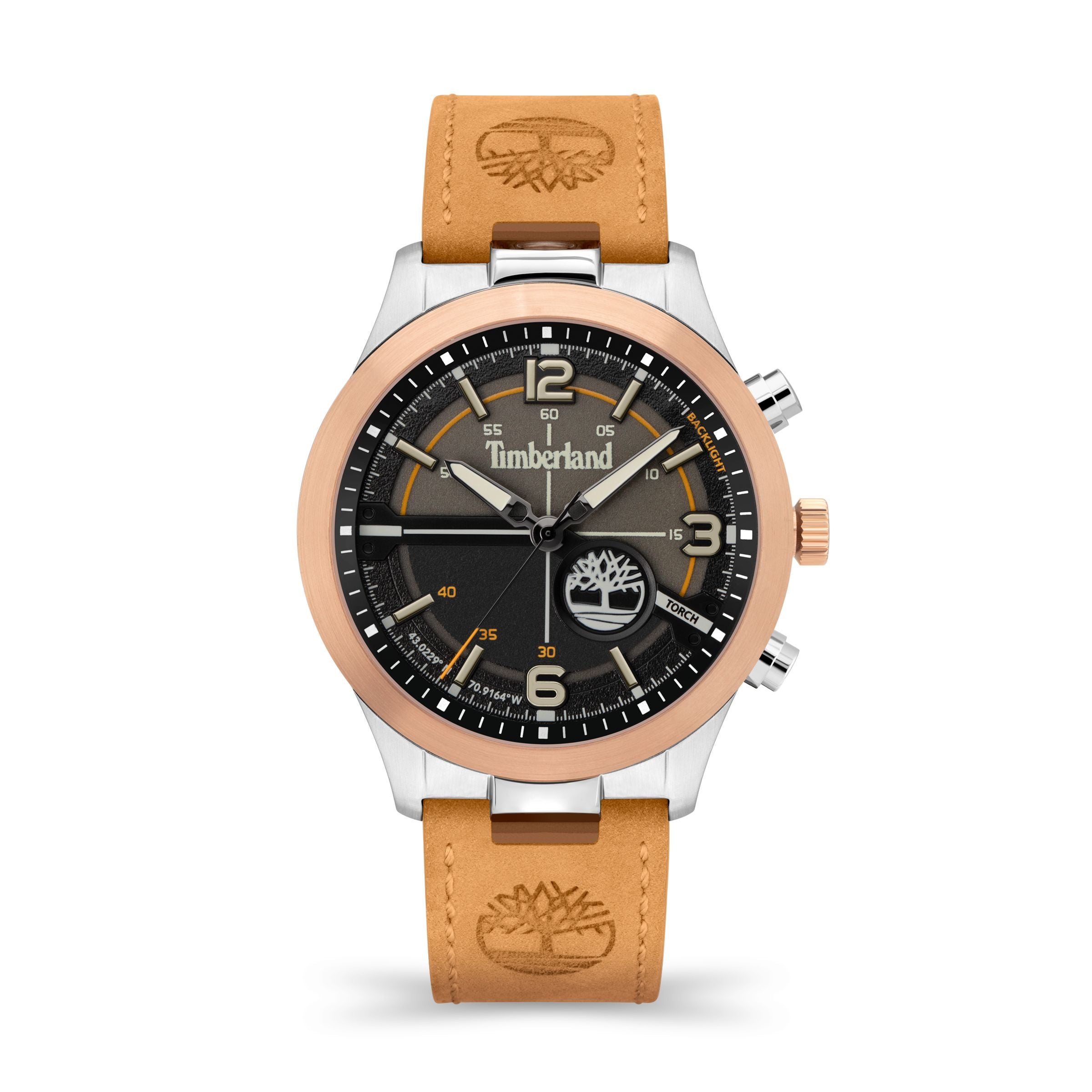  Timberland Timberland Sullivan Men's Torch Watch - Silver / Wheat - Bonton