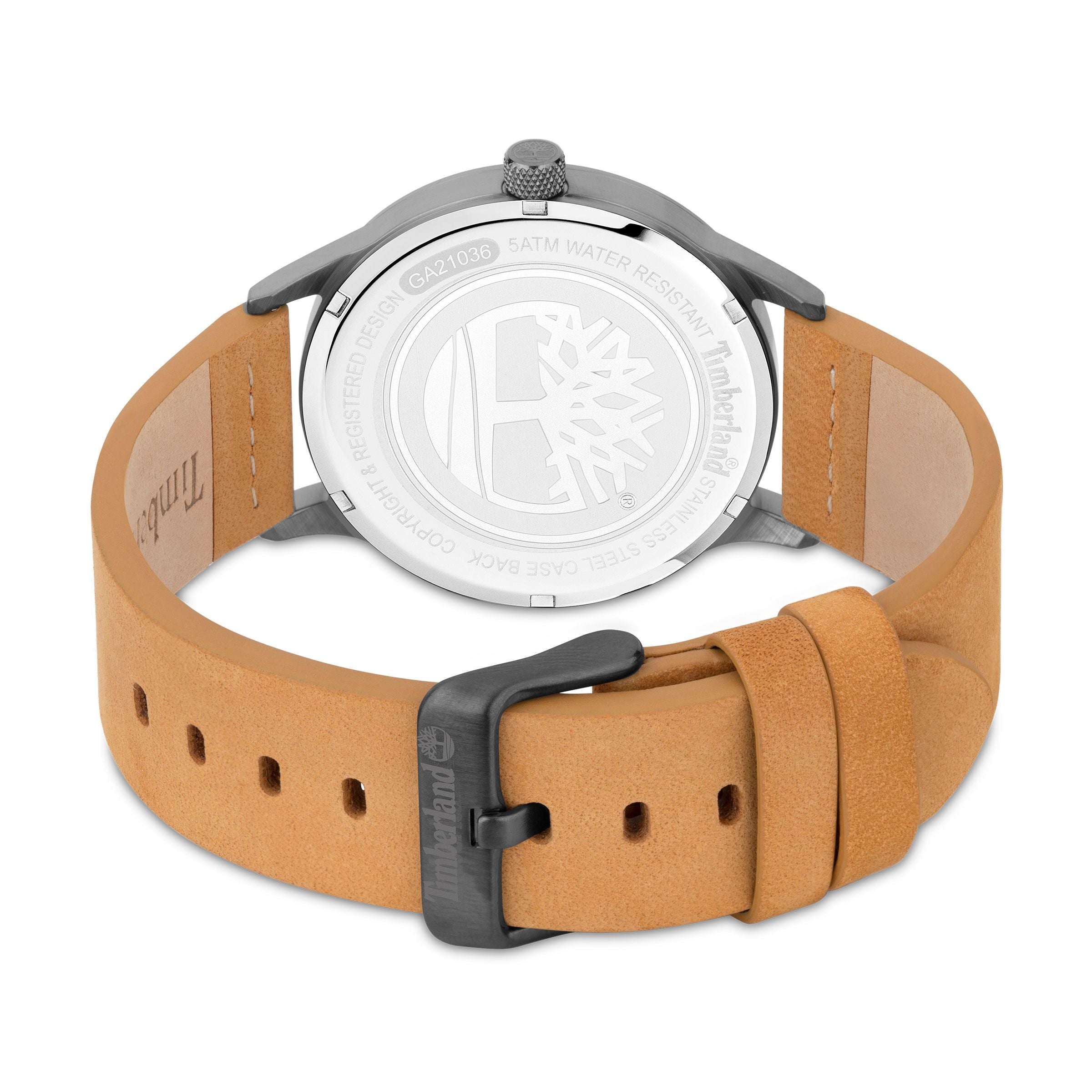  Timberland Timberland Hempstead Collection Men's Watch - Gunmetal / Wheat - Bonton