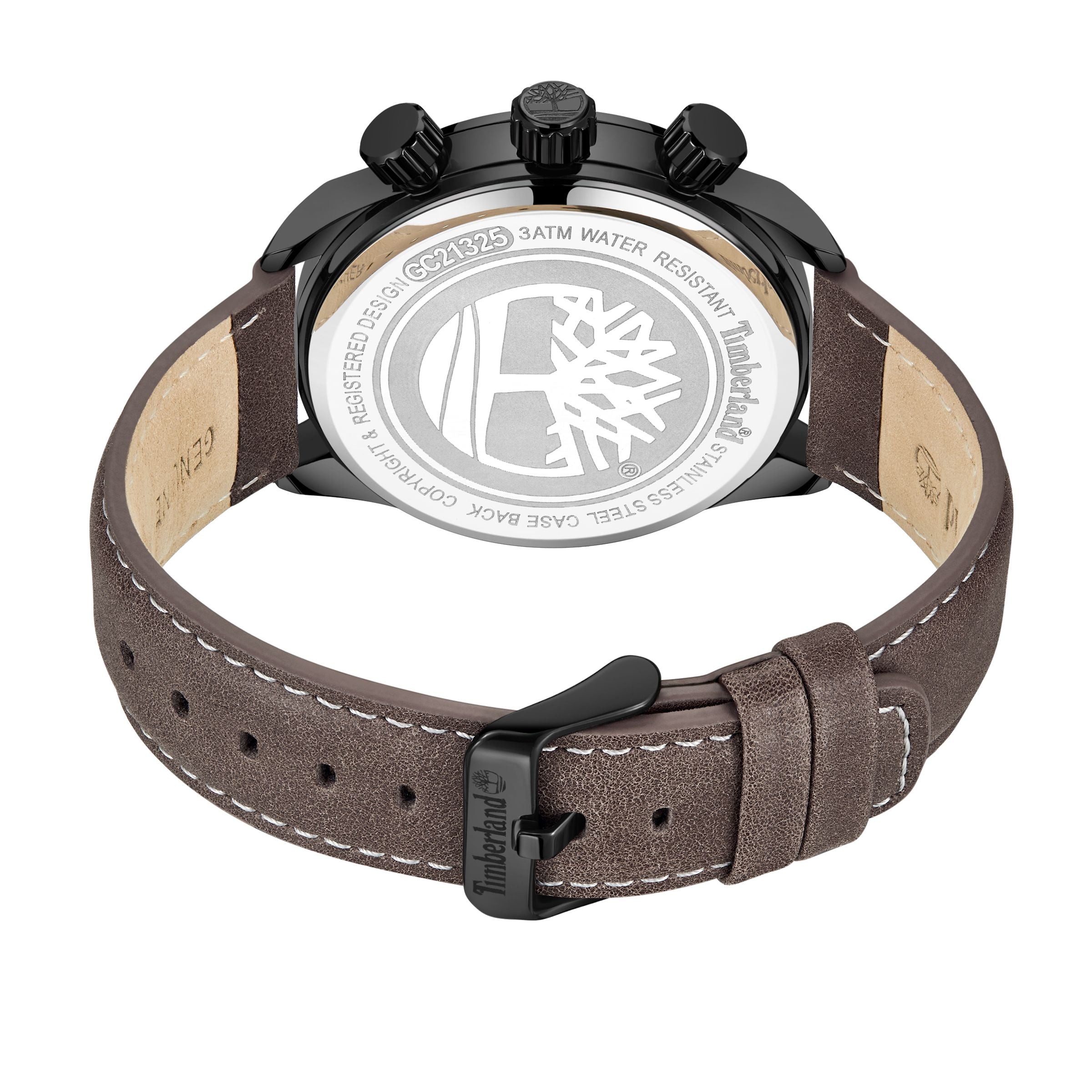  Timberland Timberland Millway Men's Watch - Black / Brown Dark - Bonton