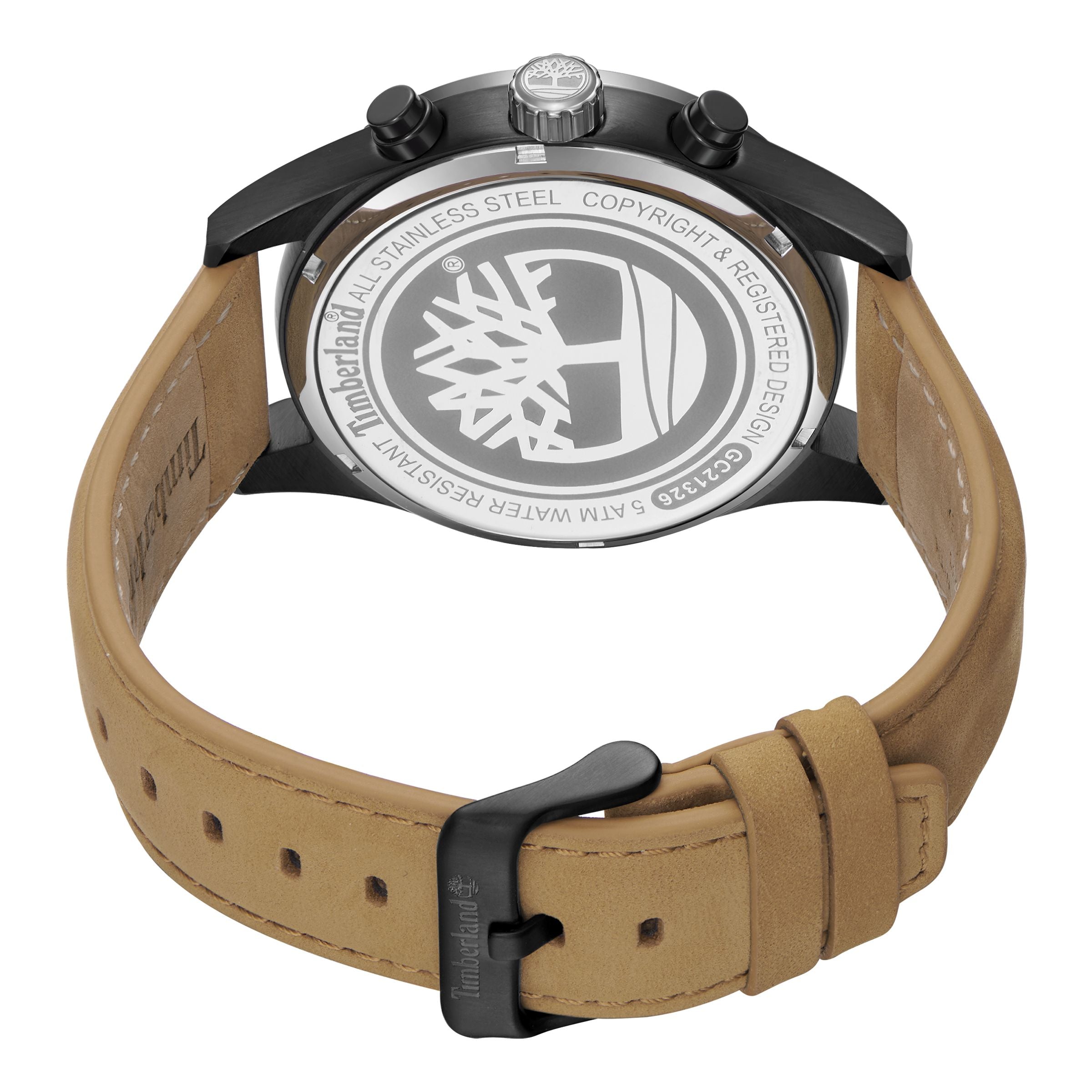  Timberland Timberland Ashmont Men's Watch - Black / Tan - Bonton