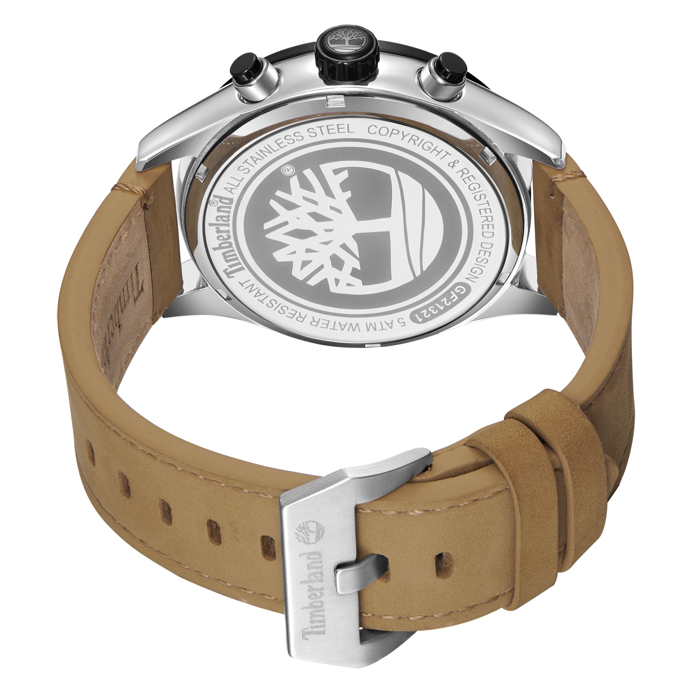  Timberland Timberland Tidemark Men's Watch - Silver / Wheat - Bonton