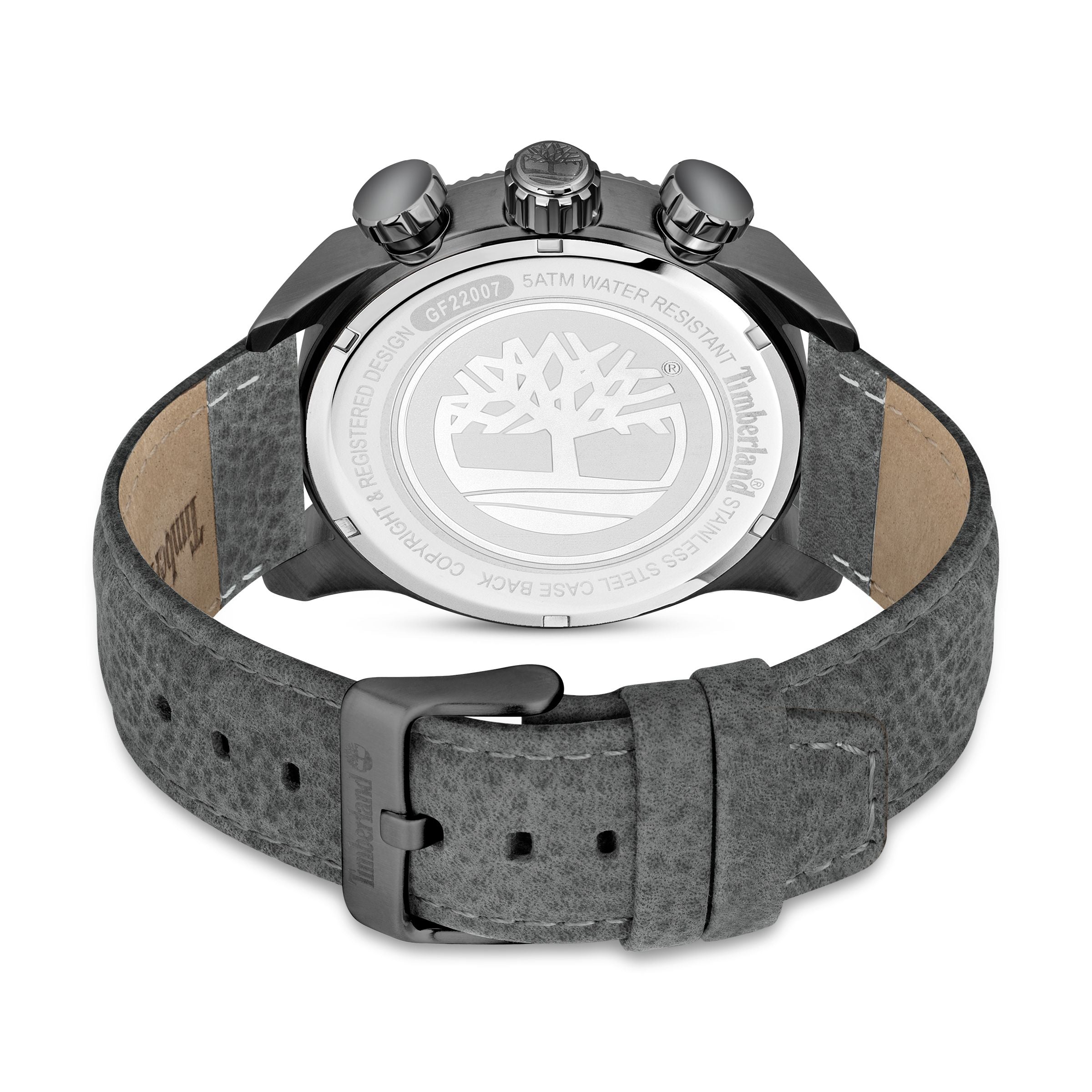  Timberland Hadlock Men's Watch - Silver / Brown Dark - Bonton