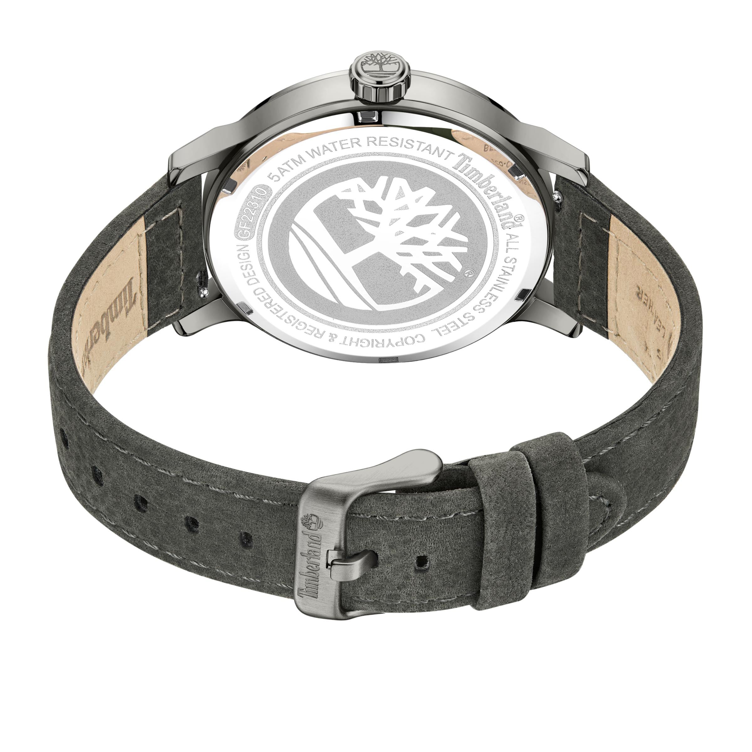  Timberland Driscoll Three Hand Date Watch - Grey Dark - Bonton