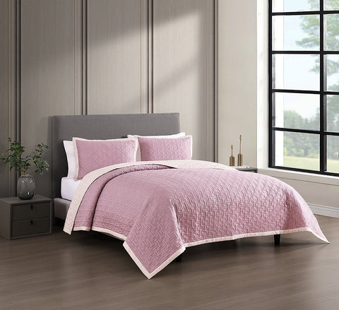 Bebejan 3 Piece Textured Quilted Coverlet Set