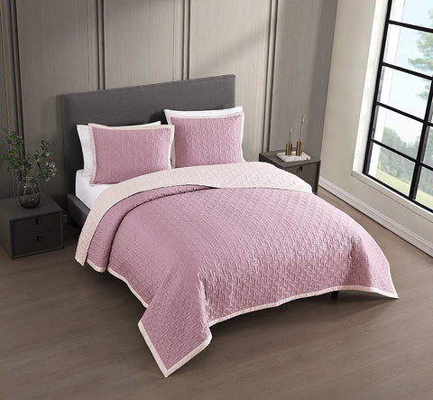 Bebejan 3 Piece Textured Quilted Coverlet Set