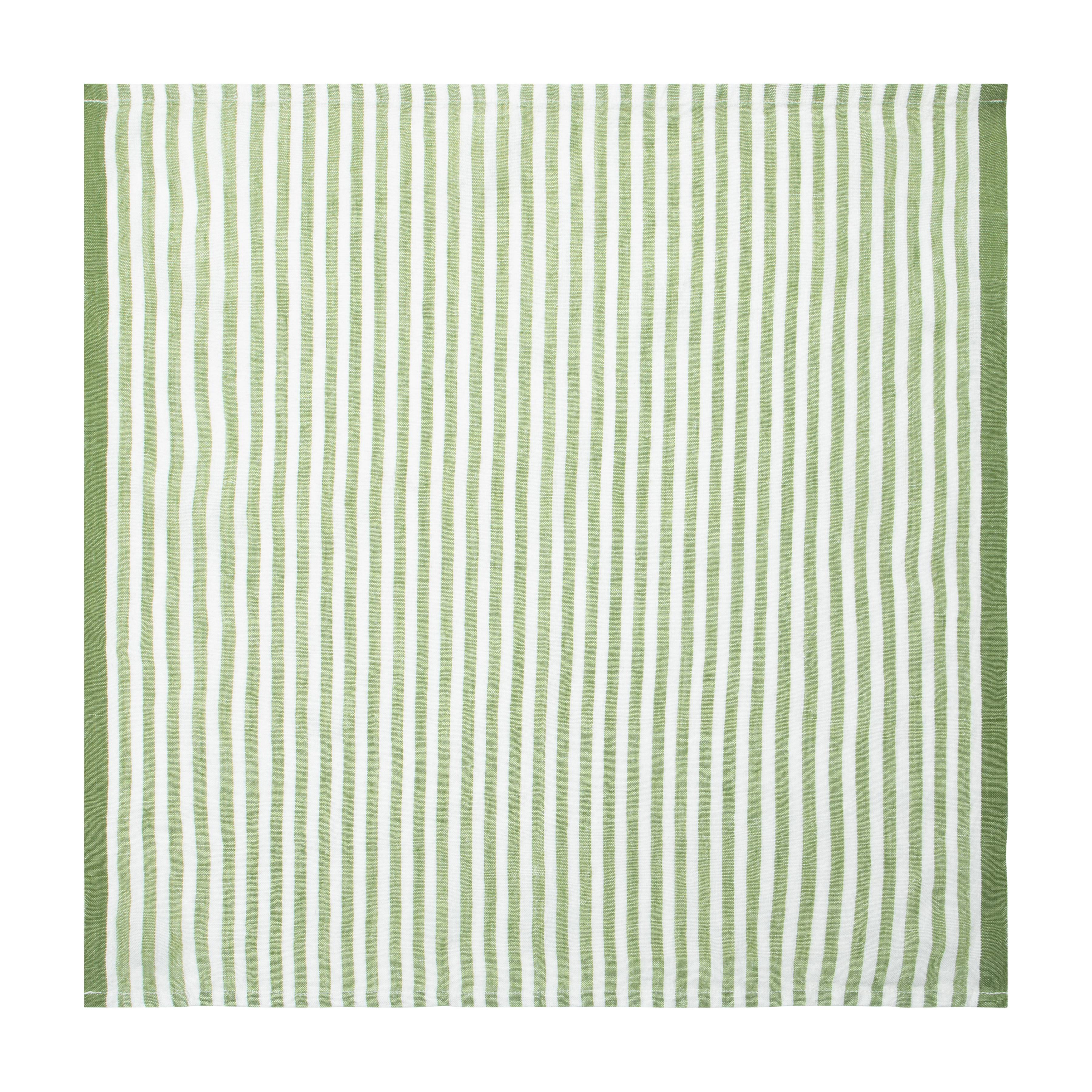  Caravan Ticking Stripe Napkin 20x20 - Set of 4 - Basil - Bonton