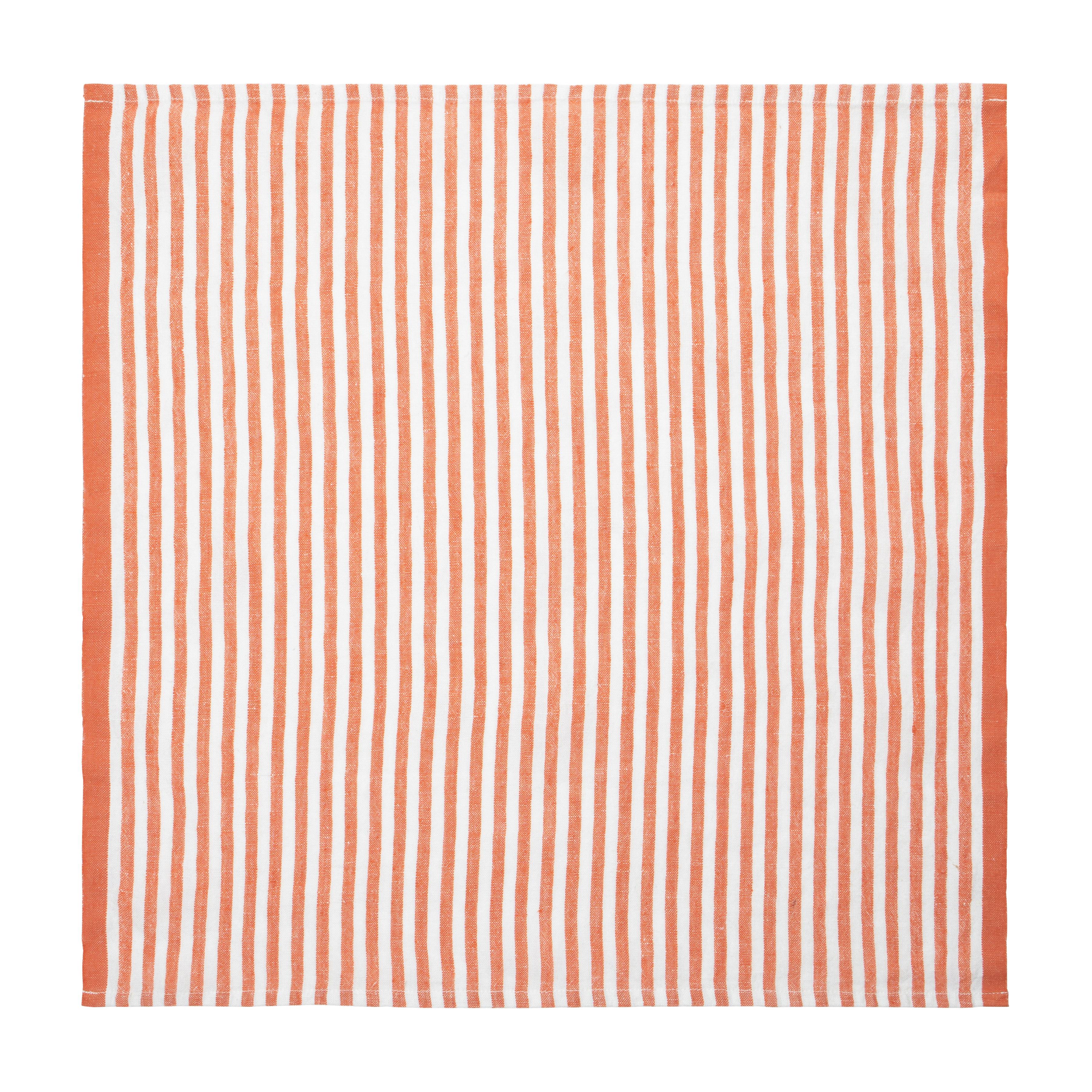  Caravan Ticking Stripe Napkin 20x20 - Set of 4 - Basil - Bonton