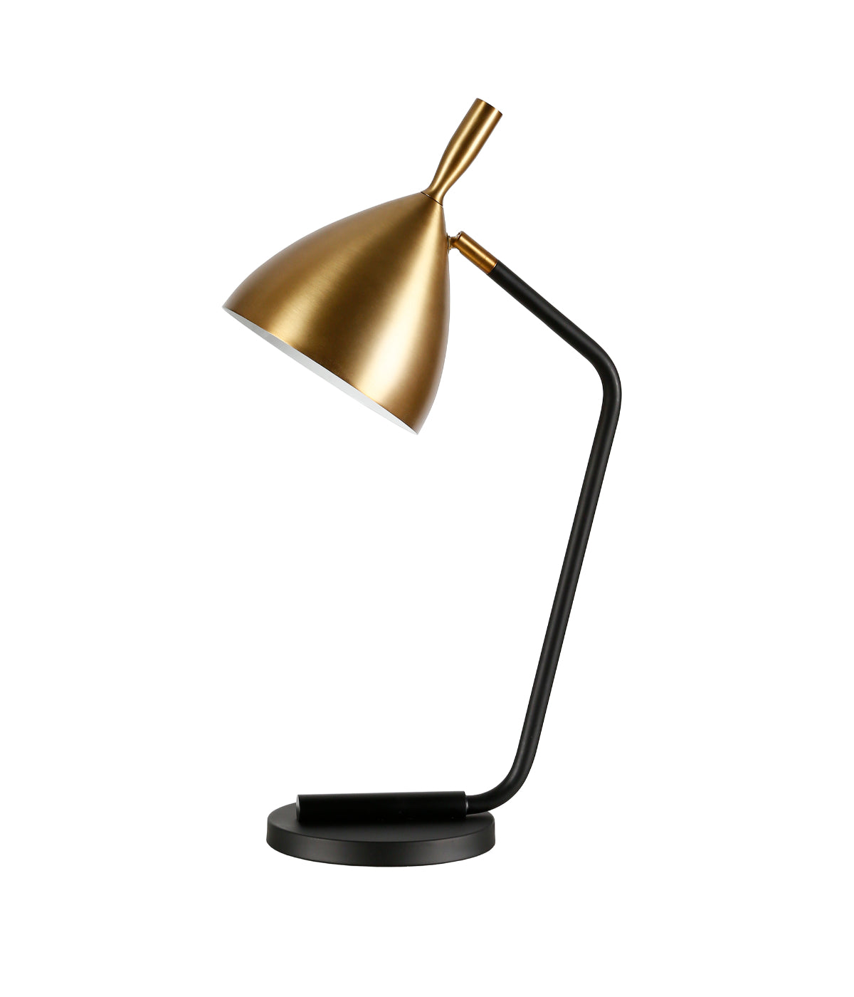 Benjamin Table Lamp with Metal Shade Blackened Bronze