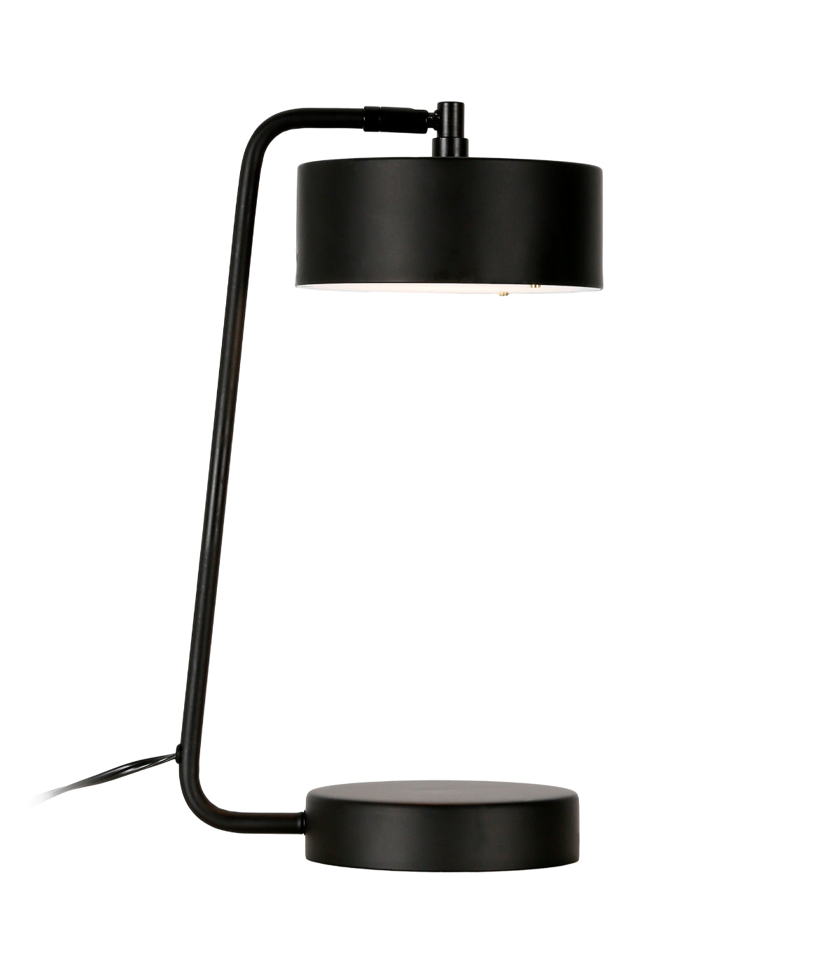 Atlas Integrated LED Table Lamp with Metal Shade Blackened Bronze